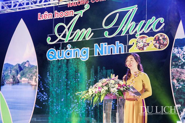 Phó Chủ tịch UBND tỉnh Quảng Ninh Nguyễn Thị Hạnh phát biểu tại Liên hoan